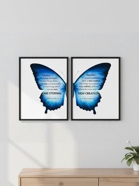 DDS 2-Set, Art Print, 8x10, Bible Verse, Paper Print, Unframed, Nature Series